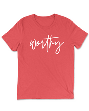 Load image into Gallery viewer, Worthy T-Shirt Red - Be Kind 2 Me