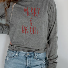 Load image into Gallery viewer, Merry &amp; Bright Long Sleeve Tee - Be Kind 2 Me