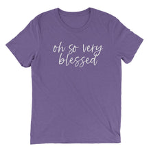 Load image into Gallery viewer, oh so very blessed T-shirt - Purple - Be Kind 2 Me